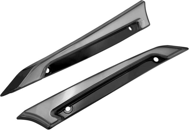 CARGLETRUE Windshield Trim Lights Windscreen Fairing Led Running Light Turn Signals Fit for Harley Touring Road Glide Models 2015-2023 Black - Image 2